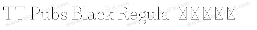 TT Pubs Black Regula字体转换